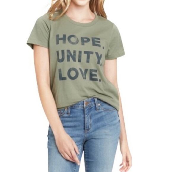 NEW Grayson Threads Tee Shirt T-Shirt Hope. Unity. Love. Size XS 100% Cotton - Picture 1 of 6